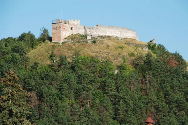 Obornni стіни Замковій горі — стокове фото