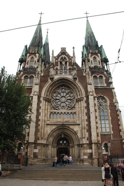 Igreja dos Santos Olga e Isabel em Lviv — Fotografia de Stock