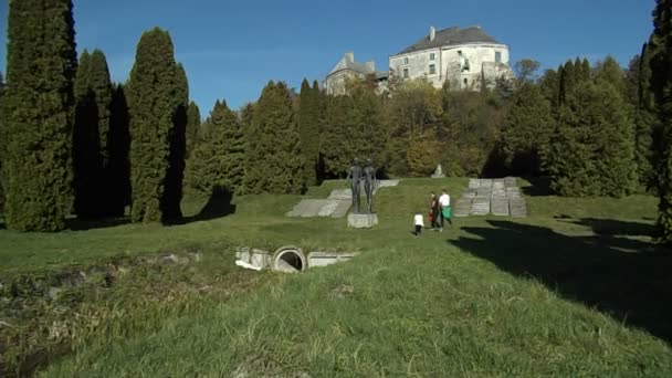 Hrad Olesko park — Stock video