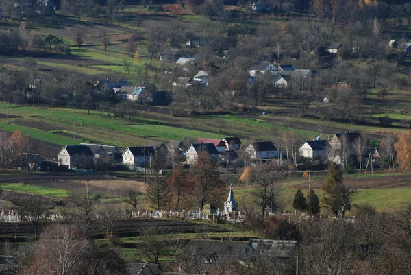 De rand van het kleine stadje, overzicht — Stockfoto