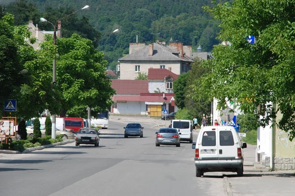 Shevchenko Straße Kremenets Ternopil Region Ukraine May 2014 — Stockfoto