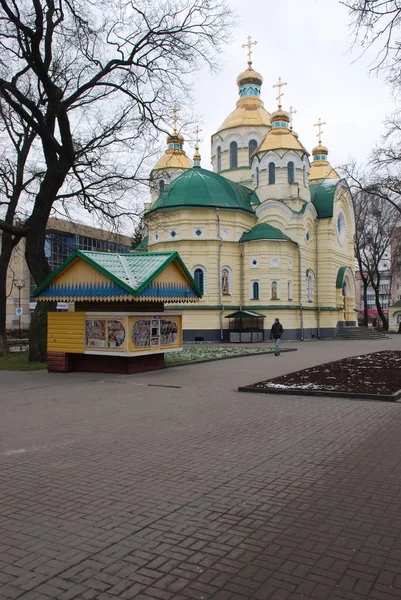 Holy Resurrection Cathedral Rivne Ukraine December 2017 — Stock Photo, Image