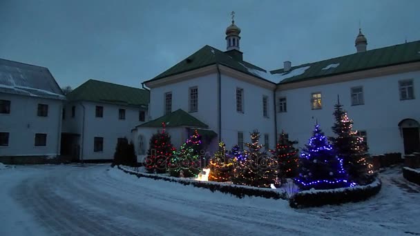 Monasheski Gebouwen Epiphany Klooster — Stockvideo