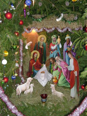 Manastırda Noel beşiği 