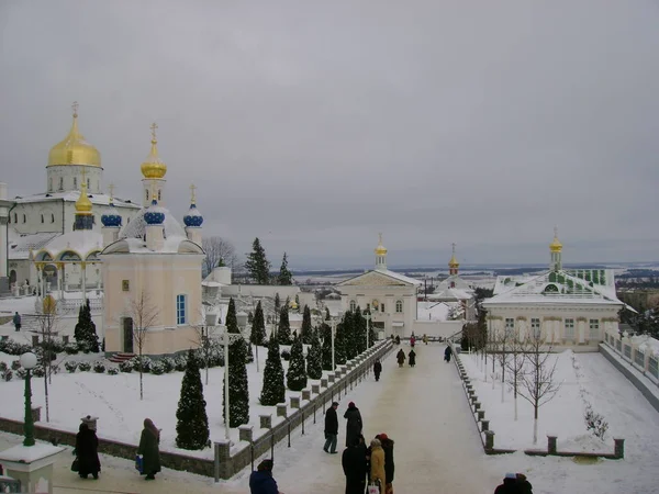 Kathedraal Van Veronderstelling Van Heilige Dormition Pochayiv Lavradecember 2007 — Stockfoto