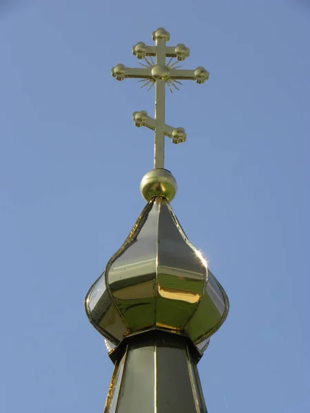 Hres Cupola Oro Delle Chiese Ortodosse — Foto Stock
