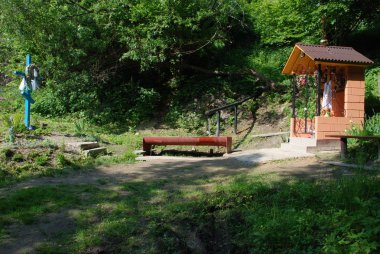 Bir küçük Şapel ve haç