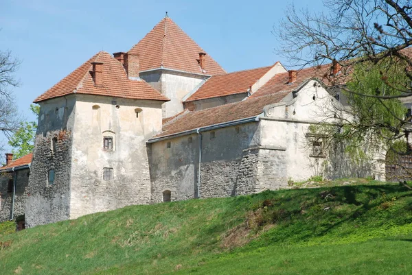 Rodzaje Architektoniczne Zamek Svirzh — Zdjęcie stockowe