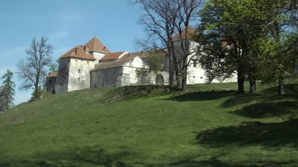 Architectonische Types Svirzh Castle — Stockvideo