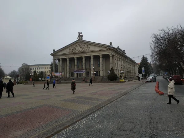 Teatro Drama Shevchenko Ternopil — Fotografia de Stock