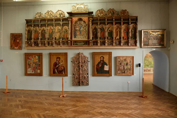 Ancient Iconostasis Exposition Olesko Castle — Stock Photo, Image