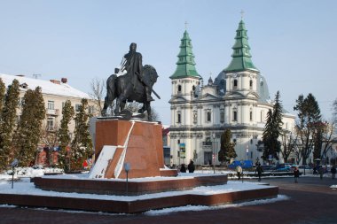 Ternopil.Ukrayna 'da Kutsal Bakire Meryem' in Kusursuz Gebeliği Başpiskoposluk Katedrali.