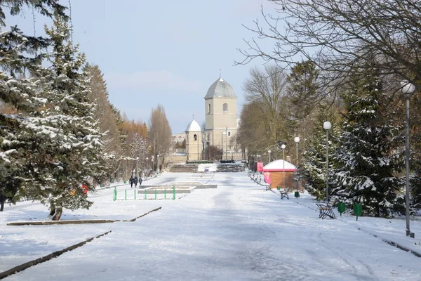 Hellige Kors Kirke Ternopil - Stock-foto