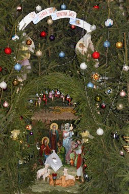 Manastırda Noel beşiği 