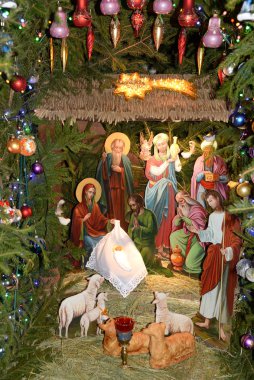 Manastırda Noel beşiği 