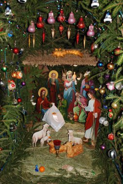 Manastırda Noel beşiği 