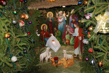 Manastırda Noel beşiği 