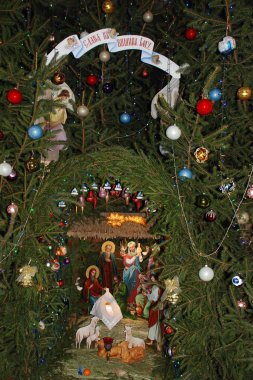 Manastırda Noel beşiği 