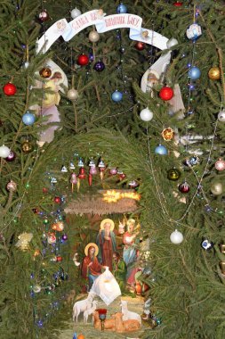 Manastırda Noel beşiği 