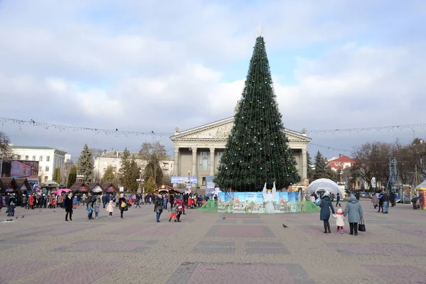Угловая Площадь Театра Тернополь Украина — стоковое фото