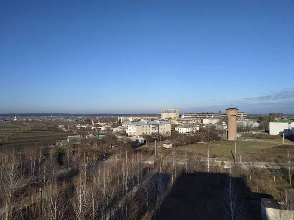 Vista Dalla Finestra Verso Città — Foto Stock