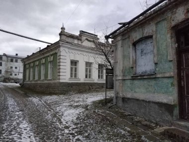 Eski şehrin akşam siluetleri