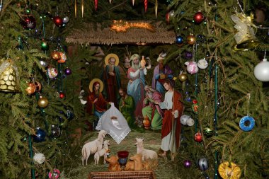 Manastırda Noel beşiği