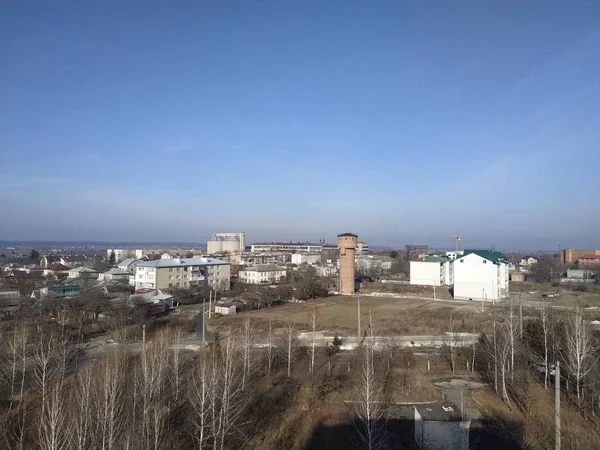 Vista Dalla Finestra Verso Città — Foto Stock