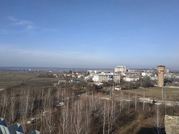 Vista Dalla Finestra Verso Città — Foto Stock