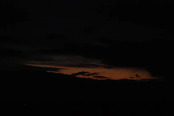 Вечернее Облачное Небо Общий Вид — стоковое фото