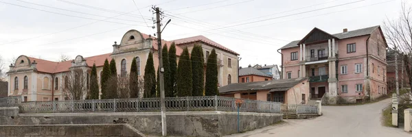 Silhouette Serali Della Città Vecchia — Foto Stock