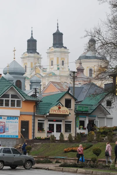 Kvällsiluetter Den Gamla Staden — Stockfoto