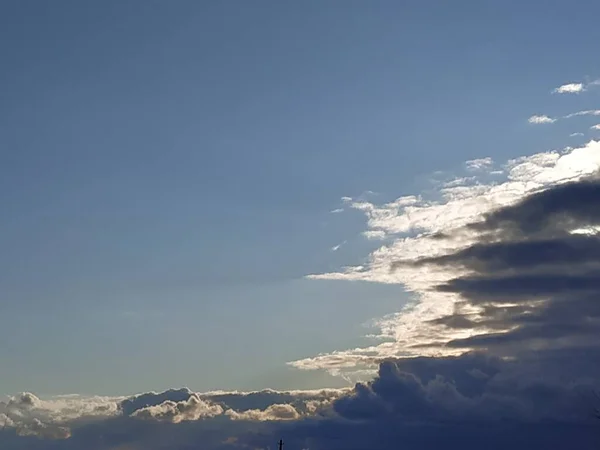 Nuvens Brancas Céu Azul — Fotografia de Stock