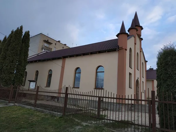 Hetedik Nap Adventista Templom Kremenets Ternopil Régióban Ukrajna — Stock Fotó