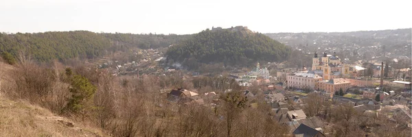 Вечірні Силуети Старого Міста — стокове фото