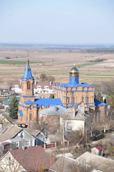 Svyatopokrovska Полк Церква Кременецях — стокове фото