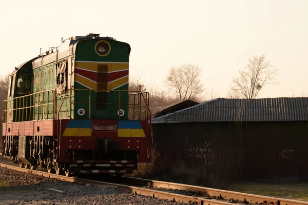 Locomotive Chme3 Chme3 Russe Locomotive Tchécoslovaque Avec Transmission Électrique Manœuvre — Photo