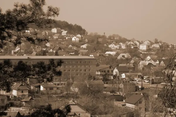 Una Piccola Città Campagna — Foto Stock