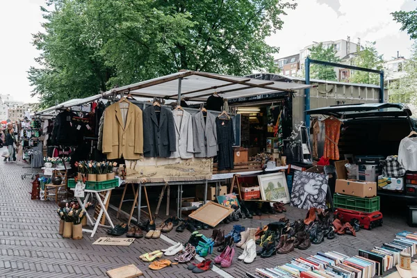 Mercado de pulgas en Amsterdam — Foto de Stock