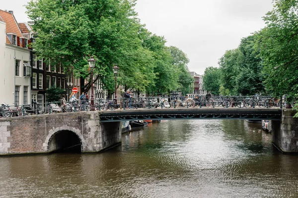 Rua em amsterdam — Fotografia de Stock