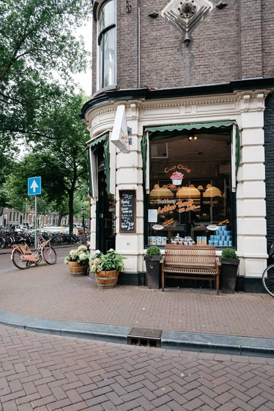 Straat in amsterdam — Stockfoto