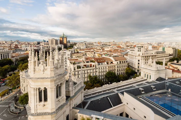 Skyline de Madrid desde el Ayuntamiento — Foto de Stock