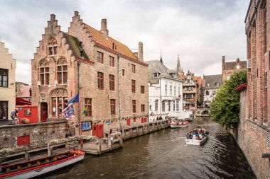Bruges ortaçağ şehir kanal