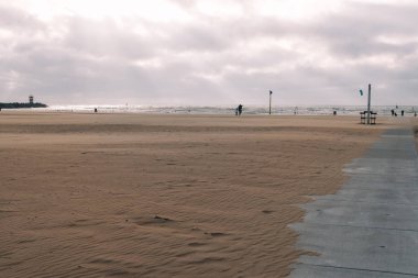 Rüzgarlı bir gün Hague beach