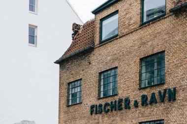 Eski sanayi içinde tarihi kent cen binanın düşük açılı görünüş