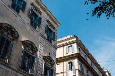 Quirinal Sarayı Roma'da düşük açılı görünüş