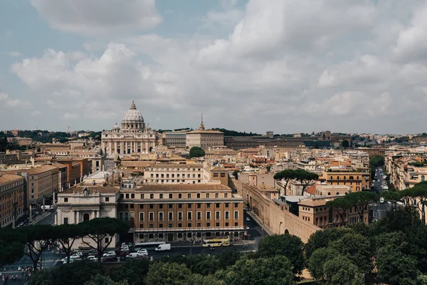 View of Rome from Castel Sant Angelo — Stock Photo, Image