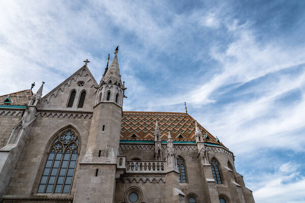 Matthias Church in Budapest a sunny day of summer