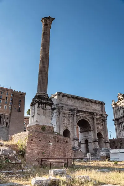 Vista do Fórum de Roma — Fotografia de Stock