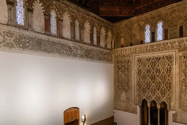 Vista interior da Sinagoga do Transito em Toledo — Fotografia de Stock